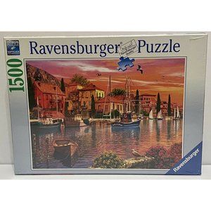 Ravensburger Mediterranean Harbor Boats 1500 Piece Puzzle Softclick Sealed New